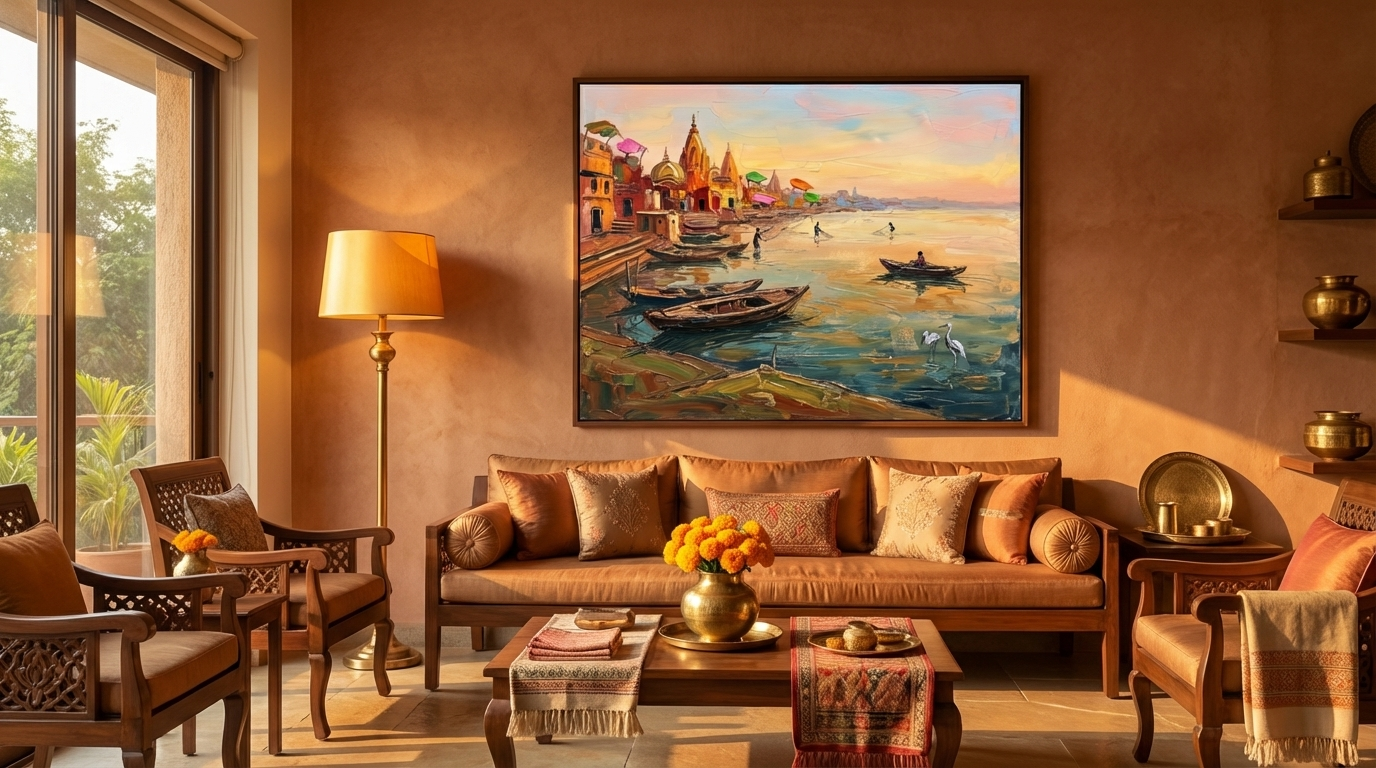 Sacred landscape by Sandhya Kaushik