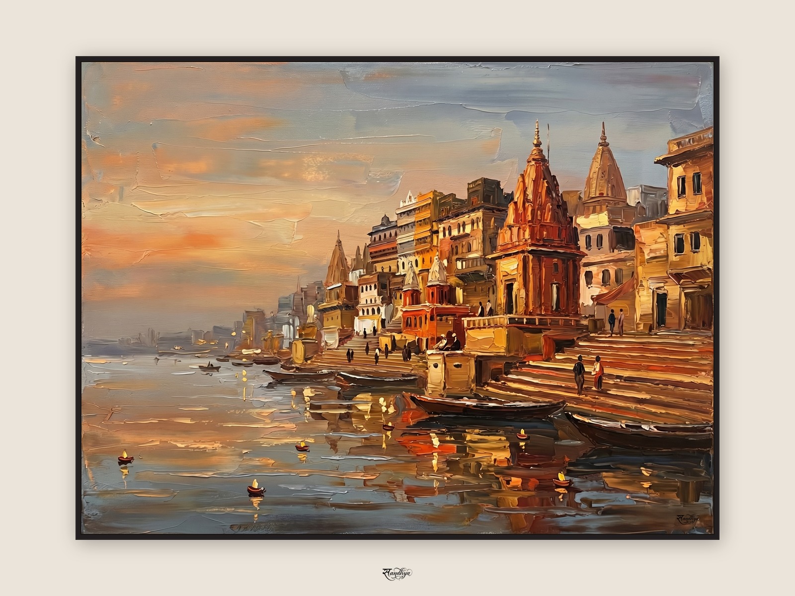 Varanasi Evening Diyas