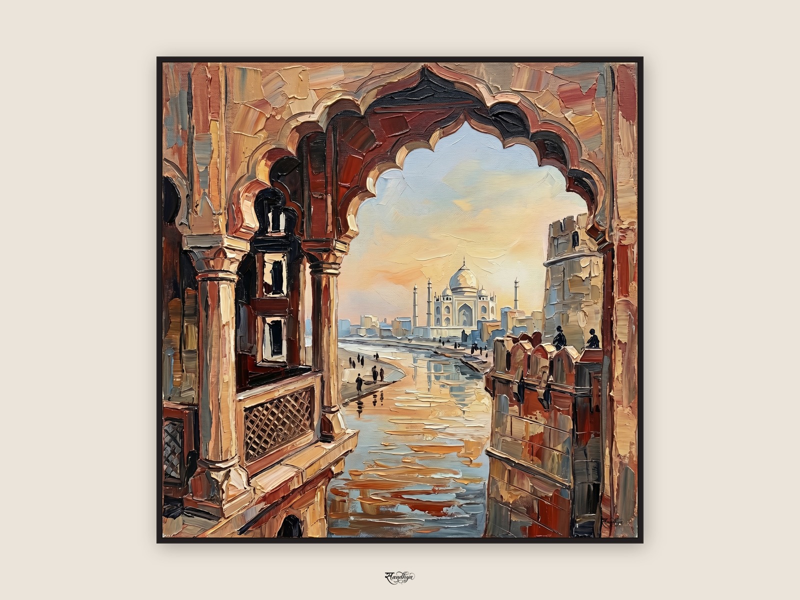 Agra Fort Taj Jharokha