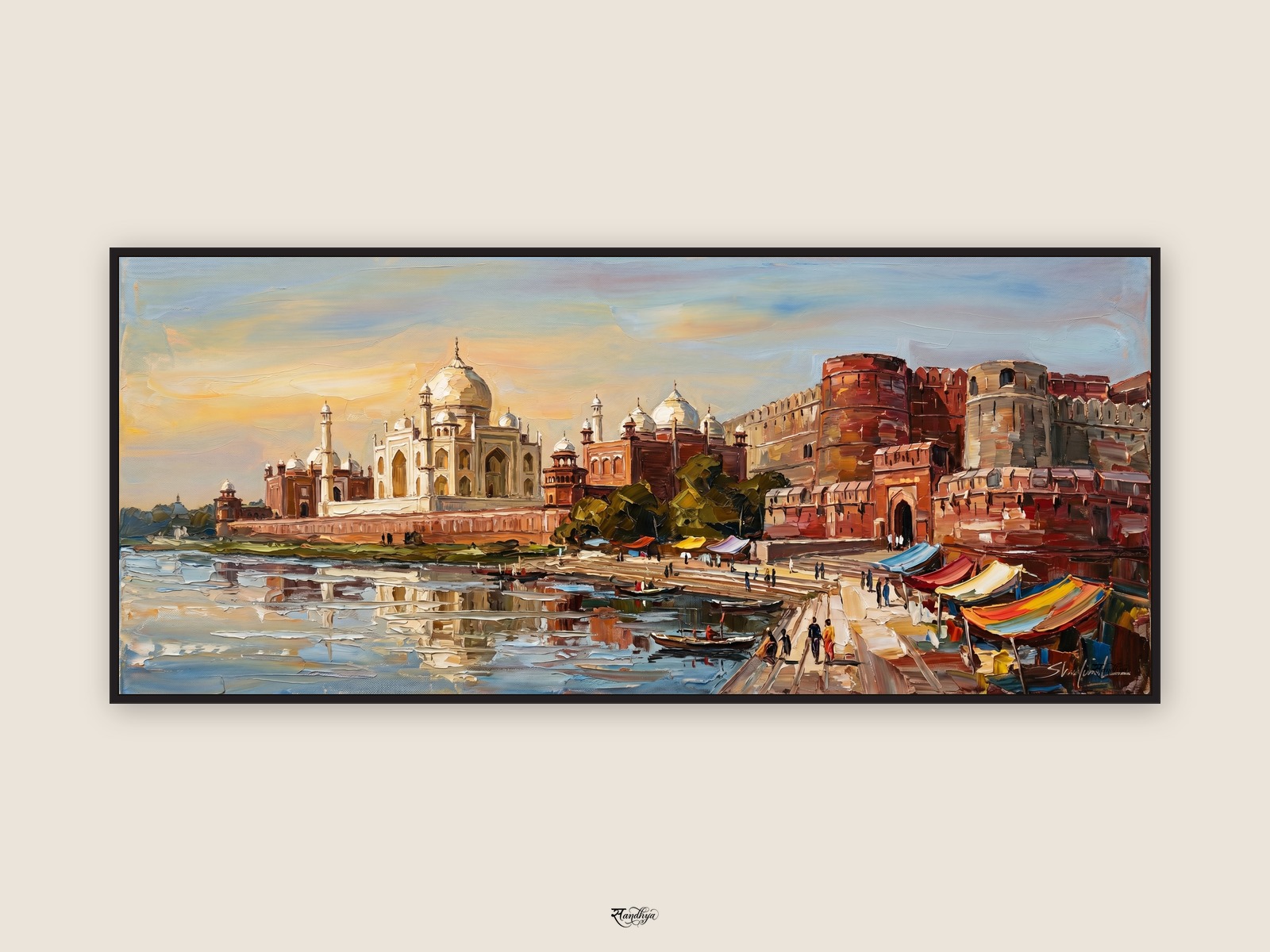 Agra — Yamuna & Monuments